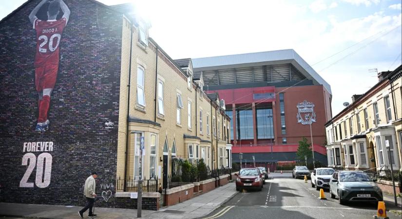 Diogo Jota fiai is pályára vonulnak a Liverpool szombati mérkőzése előtt