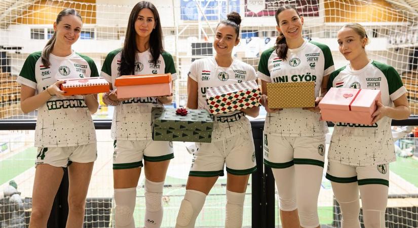 Jótékonykodtak a győri kosárlabdázók is