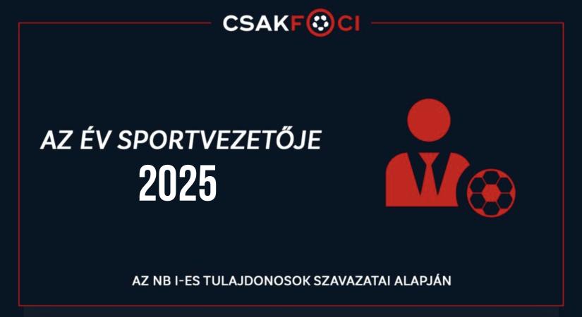 NB I: Kiderült, ki lett a 2025-ös év sportvezetője a klubtulajdonosok szavazatai alapján - exkluzív