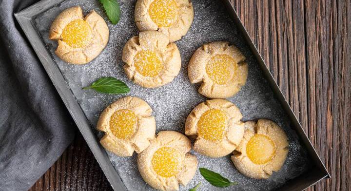 Citromkrémes ujjlenyomatsüti: mutatós, isteni vendégváró