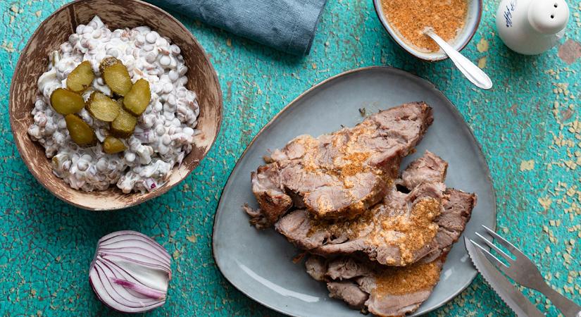 Mit együnk szilveszterkor? – Provence-i sült tarja majonézes lencsesalátával