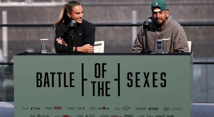 Szabalenka és Kyrgios is izgatottan készül a nemek harcára