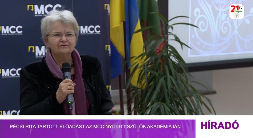 Pécsi Rita tartott előadást az MCC Nyitott Szülők Akadémiáján (videó)