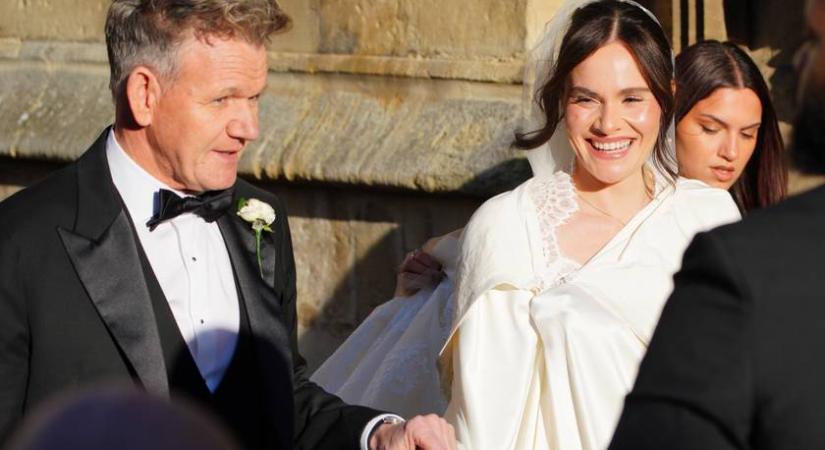 Gordon Ramsay 25 éves lánya férjhez ment: Holly így ragyogott az esküvőjén