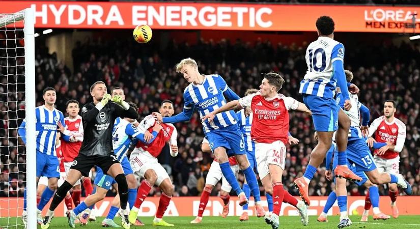 Hozta a kötelezőt a Brighton ellen és visszaállt az élre az Arsenal