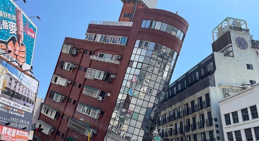 Erős földrengés rázta meg Tajvant szombat este