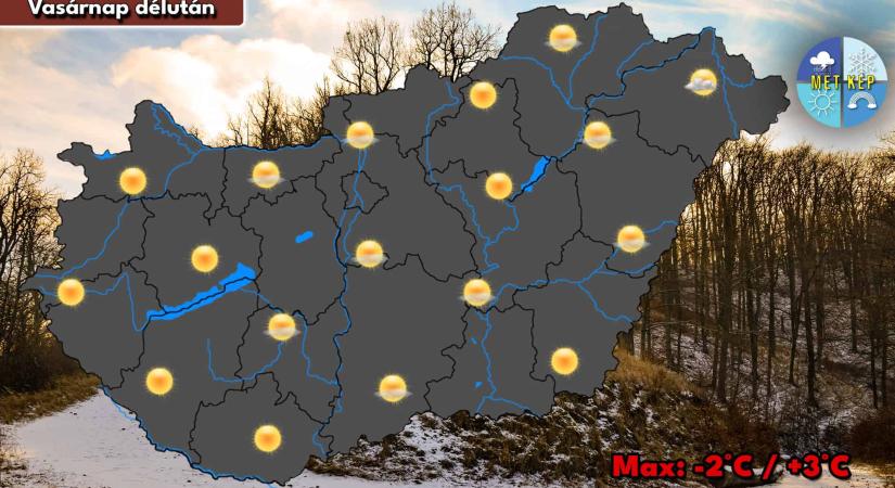 Az év utolsó vasárnapján is napos, de szeles időre van kilátás