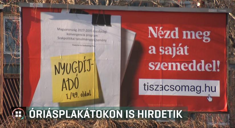 Új plakátkampány indult – a Tisza szerint közpénzből terjesztenek hamis programot