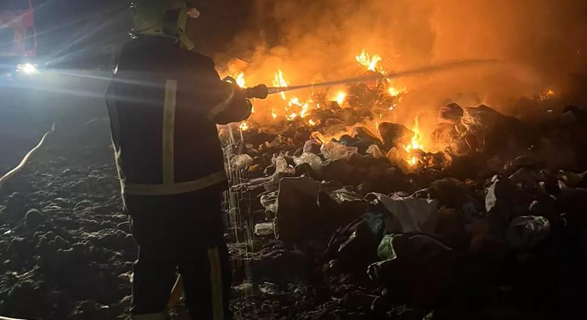 Rahón felszámolták a hulladéklerakó területén keletkezett tüzet