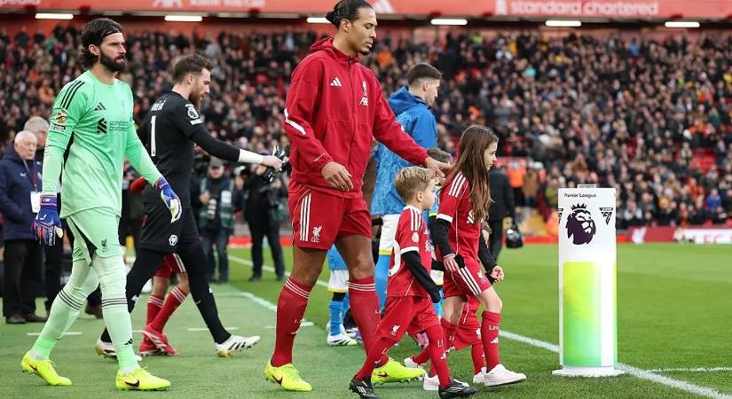 Videó: Diogo Jota gyermekei is pályára léptek a Liverpool bajnokija előtt