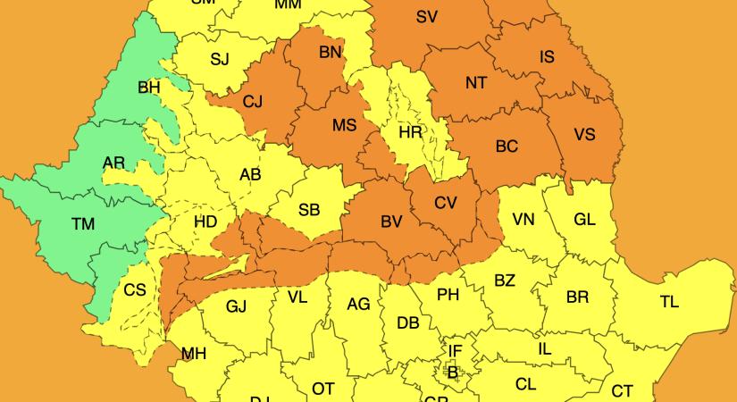 Viharos erejű szél és hófúvás lesz térségünkben – narancssárga figyelmeztetés van érvényben