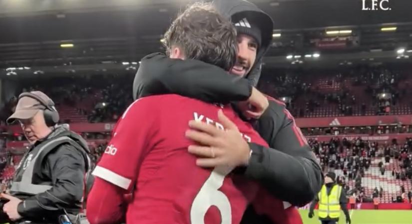 Szoboszlai a lefújás után lett főszereplő, üdvözlését Kerkez furcsán fogadta - videó