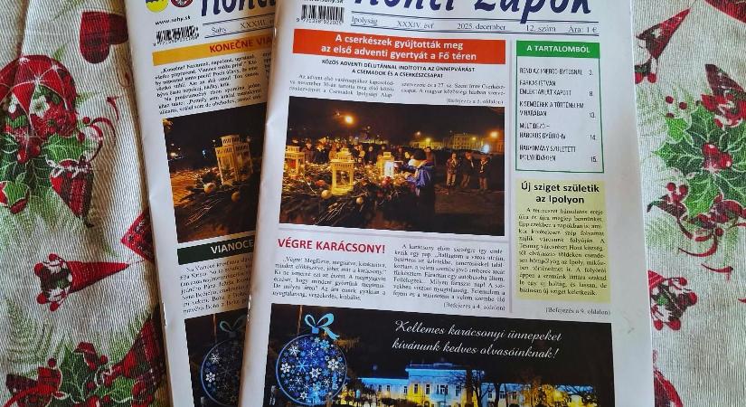 Az ünnepekre is összpontosít a Honti Lapok decemberi lapszáma