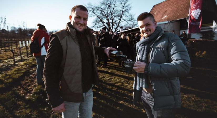 Forralt boros túra a csepregi hegyen - fotón