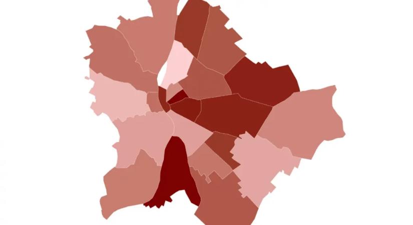Térképen mutatjuk, mennyi szolidaritási adó jut fejenként a budapestiekre