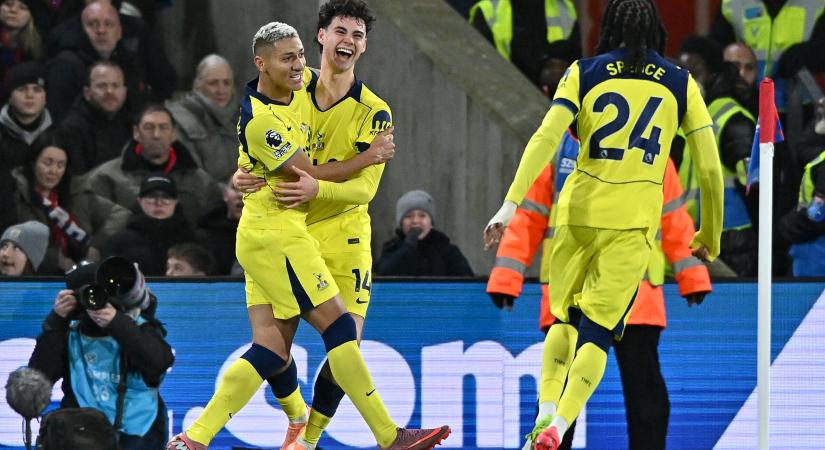 19 éves Gray első góljával győzött a Spurs a Crystal Palace ellen