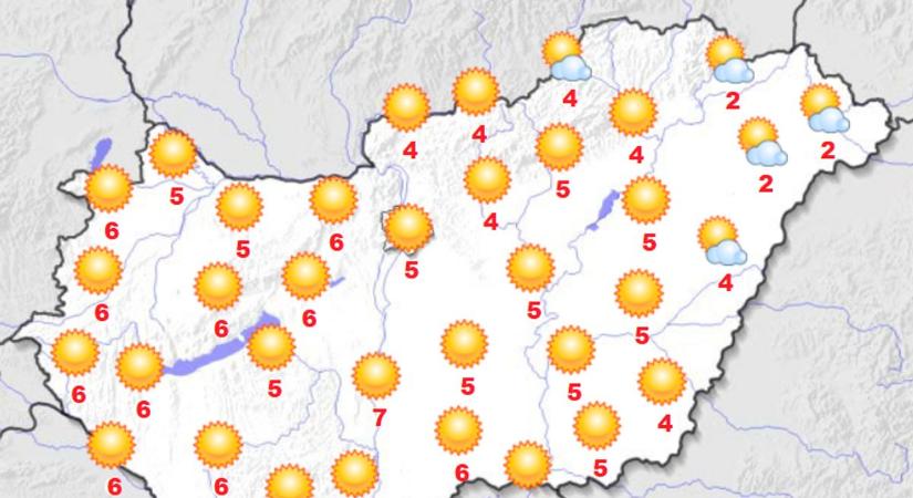 A napsütés marad, a hideg nem enged – ilyen lesz a hétfő