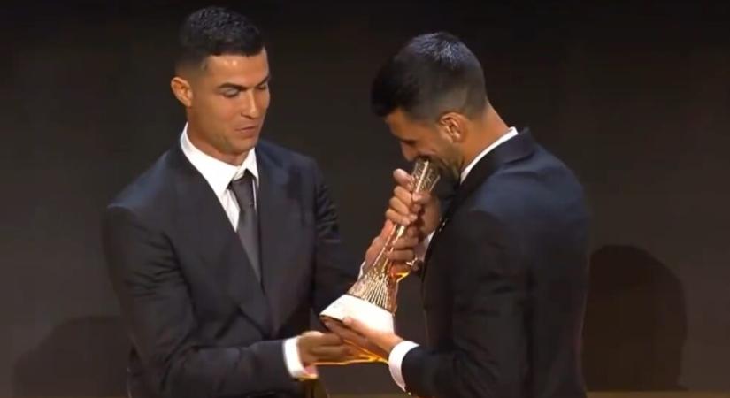 Đoković lett az év sportolója, Ronaldótól vette át az elismerést