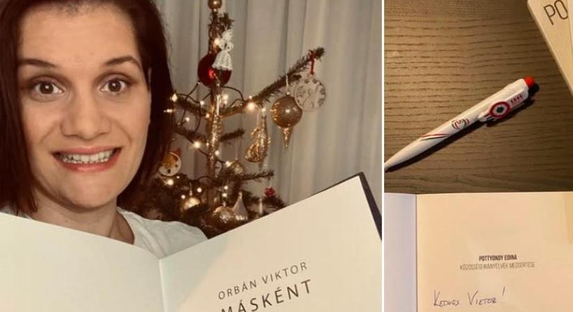 Orbán Viktor megajándékozta Pottyondy Edinát