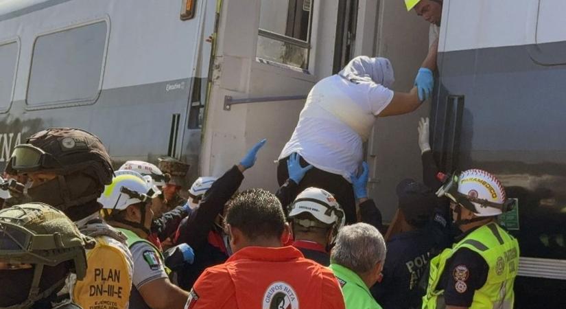 Tragikus vonatbaleset Mexikóban: sok a halott és a sérült (videó)