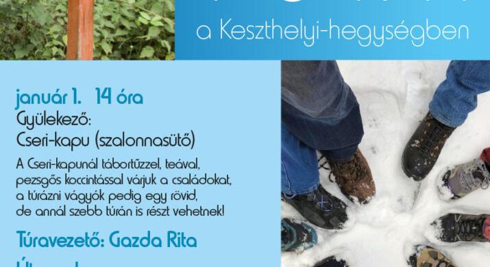 Újévi koccintós túra a Keszthelyi-hegységben