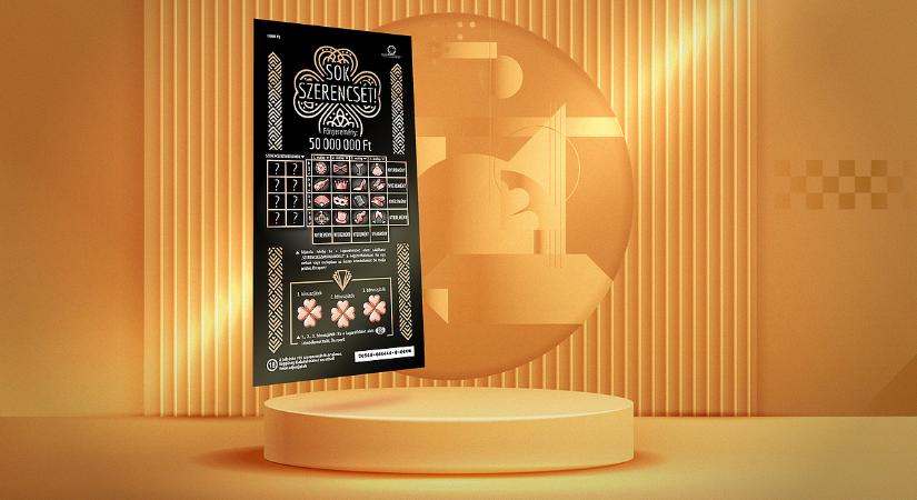 Csillogás és 50 milliós főnyeremény: megérkezett az újévi kaparós sorsjegy