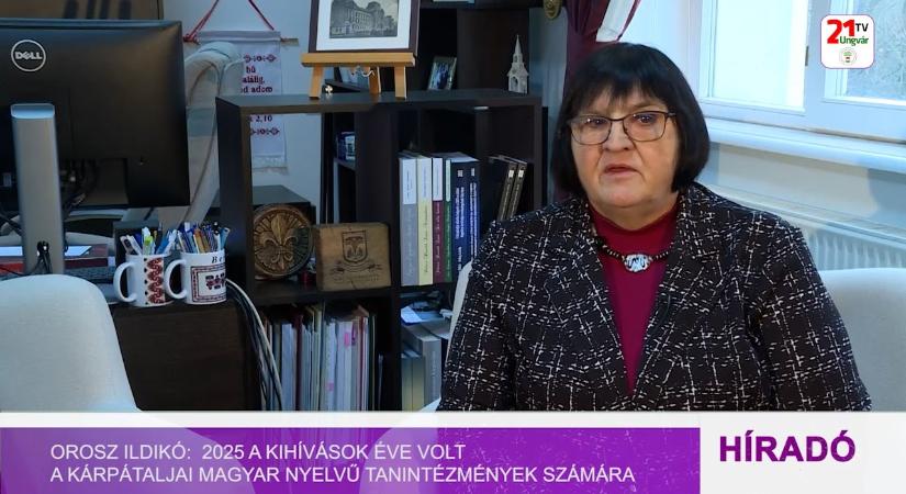 Orosz Ildikó: 2025 a kihívások éve volt a kárpátaljai magyar nyelvű tanintézmények számára (videó)