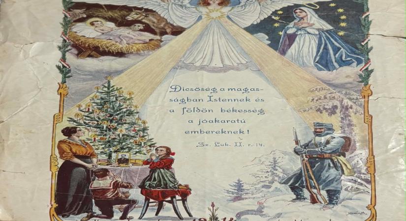 Első világháborús karácsonyi képeslap került elő egy székelyföldi pajtából