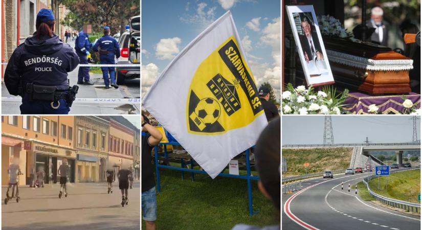 Történelmi meccs Szarvaskenden, rolleres banda a Fő téren, brutális támadás a Paragvári utcában
