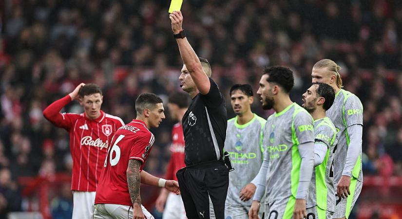 A Nottingham Forest panaszt tett a Manchester City elleni meccs játékvezetői döntései miatt