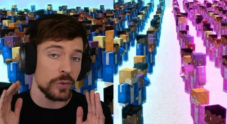 MrBeast nagy "fiúk a lányok ellen" Minecraft videója egy katasztrófa
