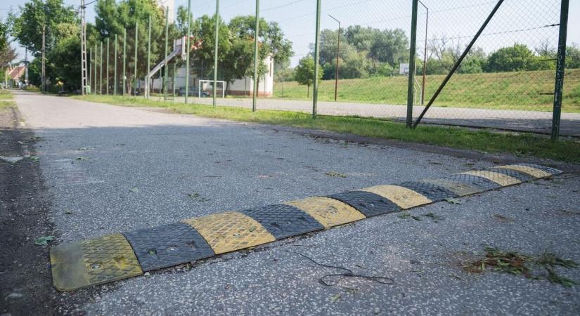 Egy különleges "forgalom lassító" jelent meg a sarudi úton, ha látnád, biztosan megállnál