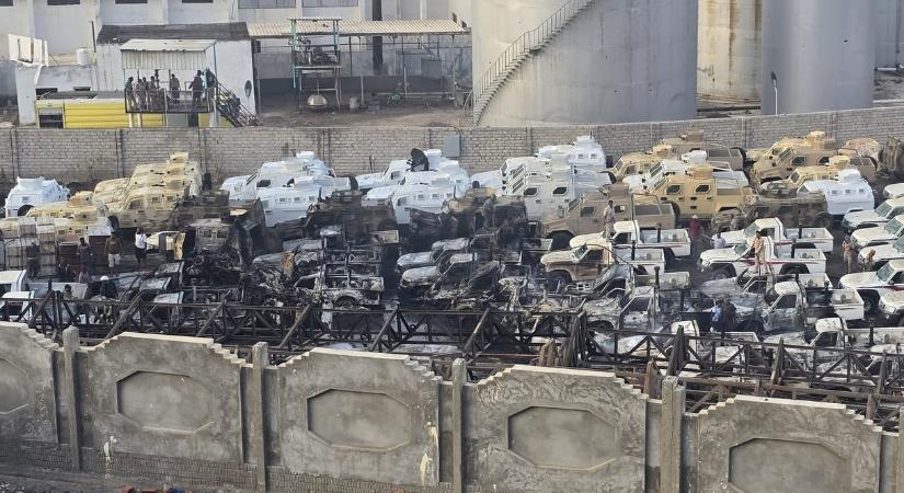 A Szaúd-Arábia vezette koalíció megtámadta a jemeni szeparatistáknak szánt fegyverszállítmányokat