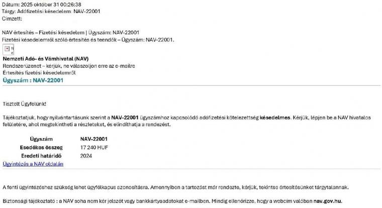 A NAV nevével visszaélve támadnak az adathalászok - így segít az adóhivatal felismerni a csalásokat