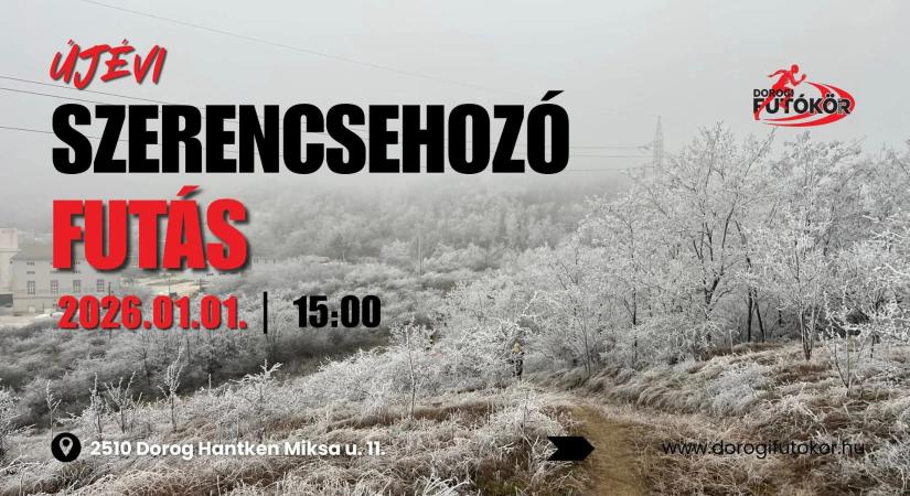 Újévi szerencsehozó futás Dorogon