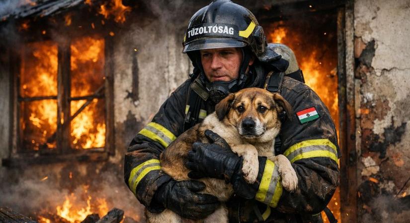 Kutyát mentettek a lángoló házból Balatonkeresztúron: az ünnepi dísz okozott hatalmas bajt