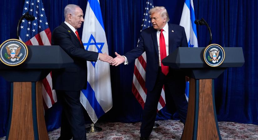Benjámin Netanjahu: Izrael-díjjal tüntetik ki az amerikai elnököt