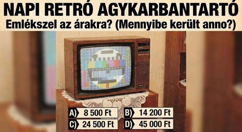 Napi retró agykarbantartó: Mennyibe került egy színes TV 1984-ben?