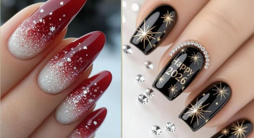 Ragyogó, visszafogott, extravagáns – Minden belefér az óévbúcsúztató körömtrendbe