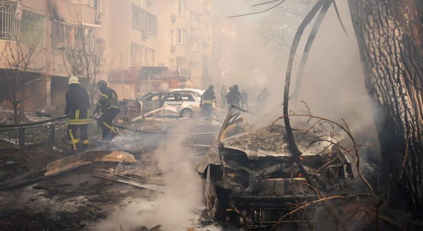 Rakétatámadás miatt áram, víz és fűtés nélkül maradt Odessza