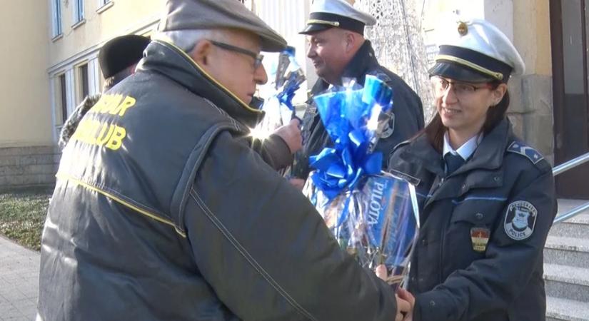 Két nagykanizsai járőrt tüntetett ki a Magyar Autóklub