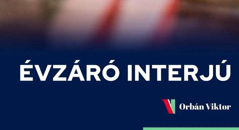Orbán Viktor évzáró interjúja – kövesse nálunk élőben