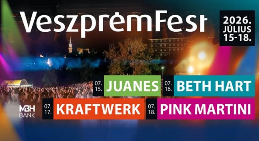 Ikonikus világsztárok a VeszprémFest 2026-os programjában
