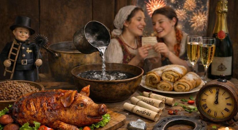 Malac, lencse és jóslatok – így köszöntötték az újévet régen