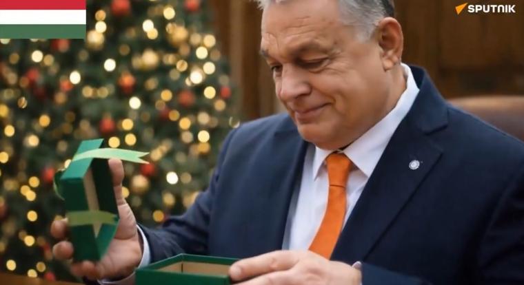 Napi büntetés: Orbán Viktor orosz gázt kap karácsonyra a kenyai orosz nagykövetség AI-videójában
