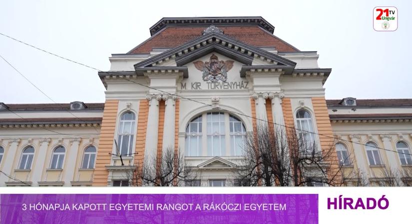 3 hónapja kapott egyetemi rangot a Rákóczi egyetem (videó)