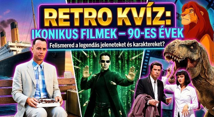 Retro kvíz: Felismered a 90-es évek legnagyobb filmjeit egyetlen képkockából?