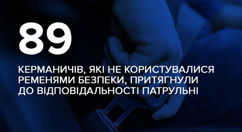 89 sofőr utazott decemberben biztonsági öv nélkül Kárpátalján