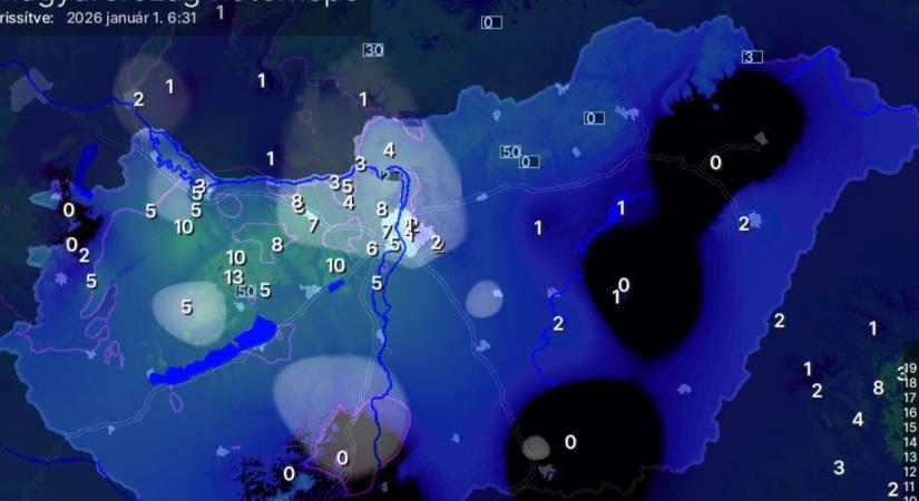 Több helyen 5-10 centis hótakaró alakault ki, de olvadás várható