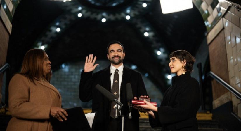 A Koránra esküdött fel New York új polgármestere